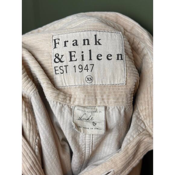 Frank & Eileen LUKE Relaxed Fit Corduroy Long Sleeve Soft Button-Up Shirt Tan XS - Picture 6 of 9
